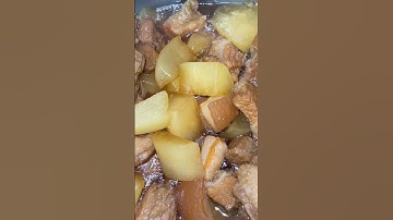 Bữa cơm đậm đà béo ngậy với thịt kho củ cải #thitkhocucai #thitkho #thitkhotau