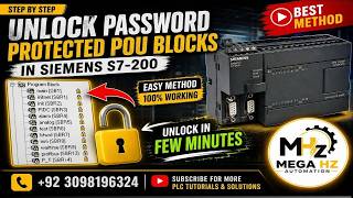 Unlock Password Protected POU Blocks in Siemens S7-200 | 100% Working Method | S7-200 POU Decrypt