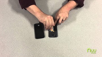 NUU Mobile dual SIM, SD card, and battery installation