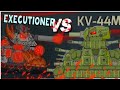 Kv44m vs red executioner cartoons about tanks