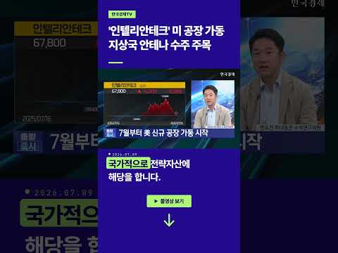 '인텔리안테크' 美 공장 가동... 지상국 안테나 수주 주목 | 한유건 하나증권 수석연구위원ㅣ김치형 앵커