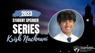 Krish Nachnani presents on AI Glaucoma Detection | 2023 GHLC at JHU