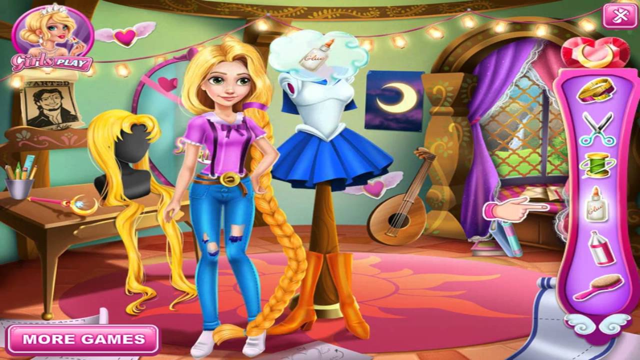 Dress Up Games Disney Princess Rapunzel Sailor Moon Cosplay Girls