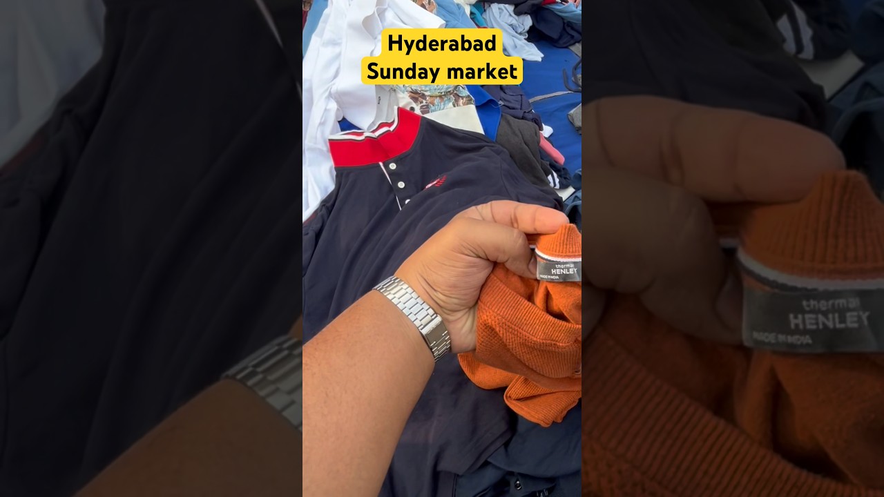 Hyderabad erragadda sunday market cloth market 