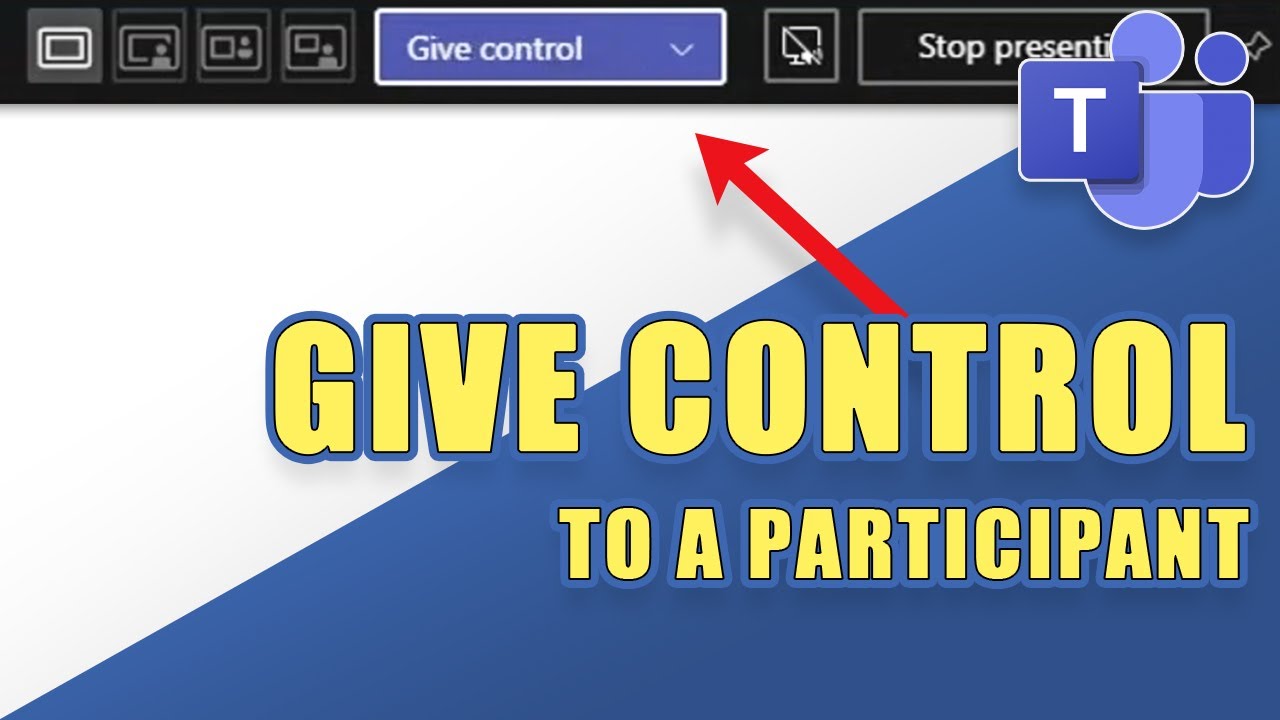 how to give presentation control in teams