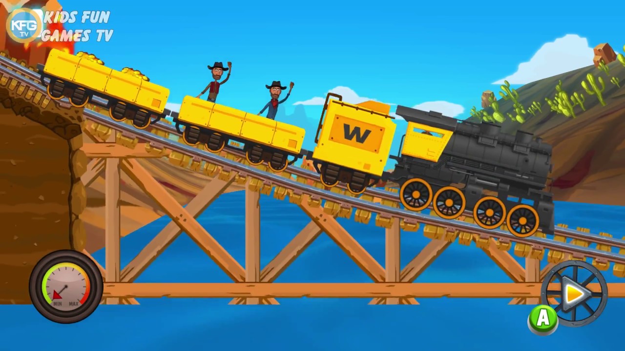 Fun Train Racing Games New Western Trains Part 2 - Fun Games TV - YouTube