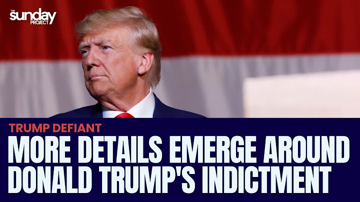 More Details Emerge Around Donald Trump's Indictment