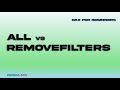 Power BI ALL  vs REMOVEFILTERS Explained in 1 Minute thumbnail
