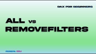 Power BI ALL  vs REMOVEFILTERS Explained in 1 Minute