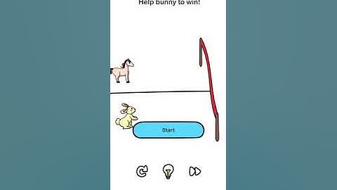 Brain Out 1 Level 73 HELP BUNNY TO WIN SVAgaming Virakti voice Quiz mobile puzzle game question answ