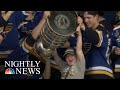 St. Louis Blues Surprise Young Hockey Fan With A Championship Ring | NBC Nightly News