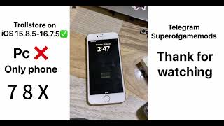 How to Install trollstore on iOS 15.8.5-16.7.5✅ Pc❌ only phone with Esign ✅ 2026