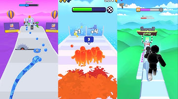 Snake Run Race vs Join Blob Clash 3D vs Rope Man | All Levels Gameplay Walkthrough (iOS & Android)