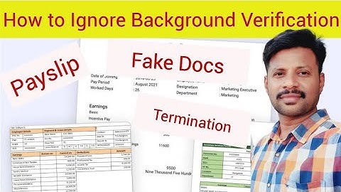 How to Ignore Background Verification in Job