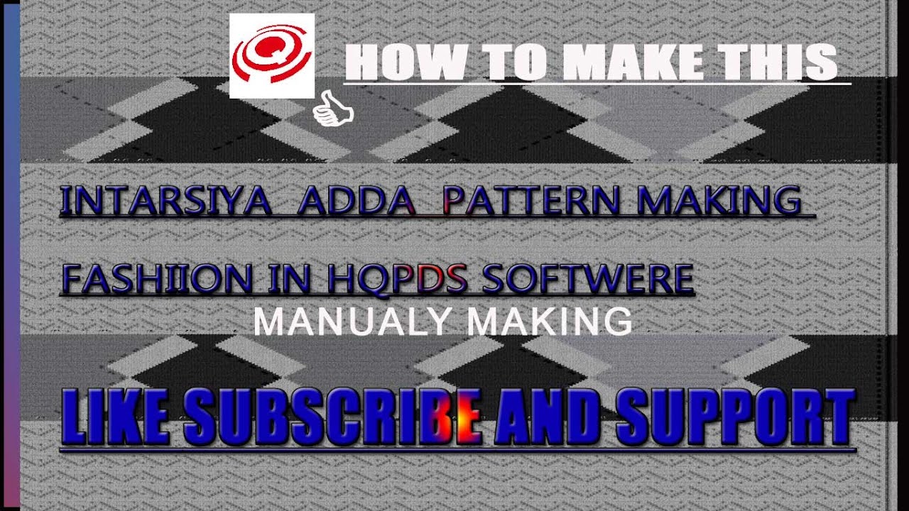 How To MAKE INTARSIYA | ADDA PATTERN | IN MANUALY - YouTube