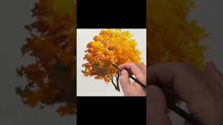 Painting Autumn Scenes in Watercolor | Day 2, Part2 #painting #AutumnWatercolor