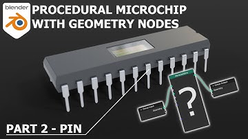 Procedural Microchip - Blender 3.X Geometry Nodes Tutorial - Part 2