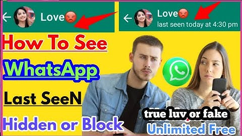 How to check whatsapp last seen if hidden 2025/Whatsapp last seen not showing