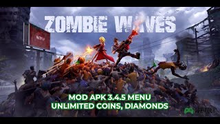 🧠Zombie Waves Mod APK 3.4.5 Menu, Unlimited Coins, Diamonds screenshot 4