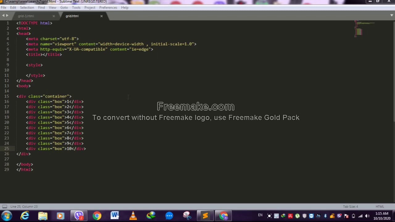 CSS grid container style options (kurdish) - YouTube