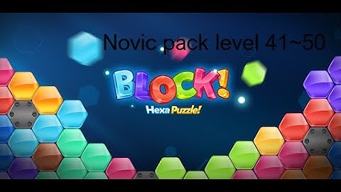 Block! Hexa puzzle gameplay walkthrough novic pack level 41-50 ( IOS and Android)