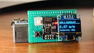 ESP01 OLED With Battery Charging Stand alone weather monitor electronics DIY Project
