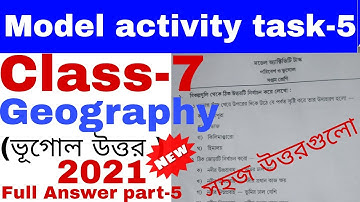 Class-7 Geography (পরিবেশ ও ভূগোল) Medal activity task-5 class-7 |WBBSC|মডেল অ্যাক্টিভিটি টাস্ক-৫