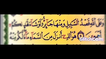 آيات من سورة النحل / وعلى الله قصد السبيل /