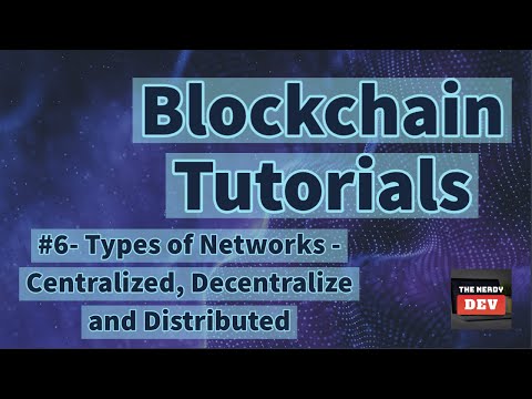 6. Types of Networks  - Centralized, Decentralized & Distributed | Blockchain