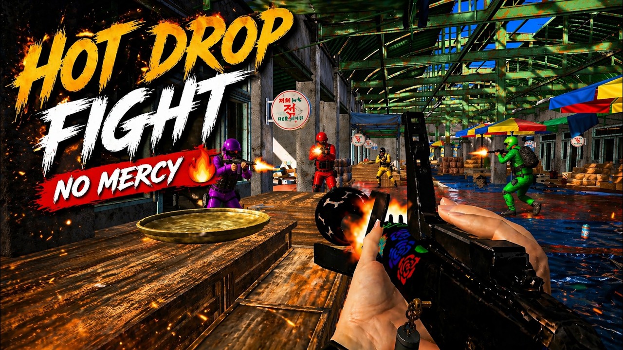 Hot Drop Hot Drop Fight 🔥 No Mercy #pubgpc #pubg #clutchmoments #bgmi - YouTube