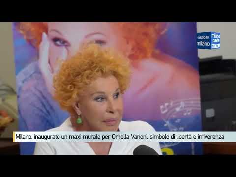 Video Milano, inaugurato un murale per Ornella Vanoni: libertà, irriverenza e rottura degli schemi