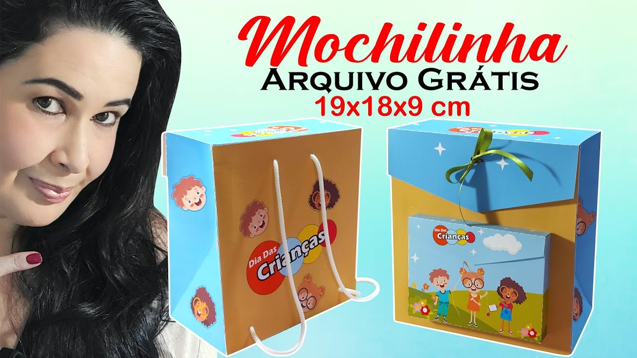 Mochilinha para o dia das crianças | moldes grátis #68