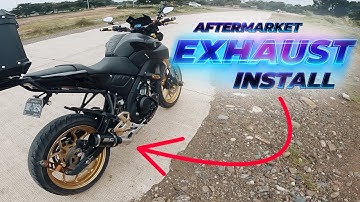 Install custom exhaust SC Project | Yamaha MT15