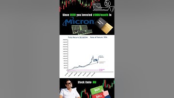 Does investing $1000 monthly in MICRON make you rich? #linechart #datavisualization #micron