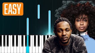 Miniatura de "Kendrick Lamar, SZA - "All The Stars" 100% EASY PIANO TUTORIAL"