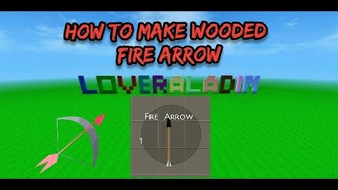 How to make wooden fire arrow mini block craft 3D
