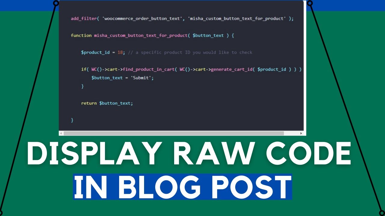 Display Raw Programming Code in WordPress Blogs (Frontend ...