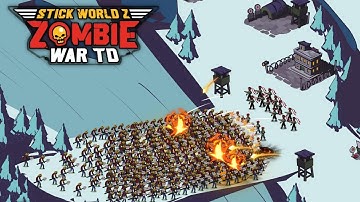 Stick World Z: Zombie War TD - Global Launch Gameplay Walkthrough part 1 (Android iOS)