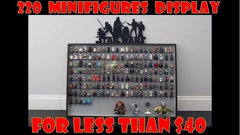How to Build a Massive Minifigures Display Frame for just $40 (DIY Project!)