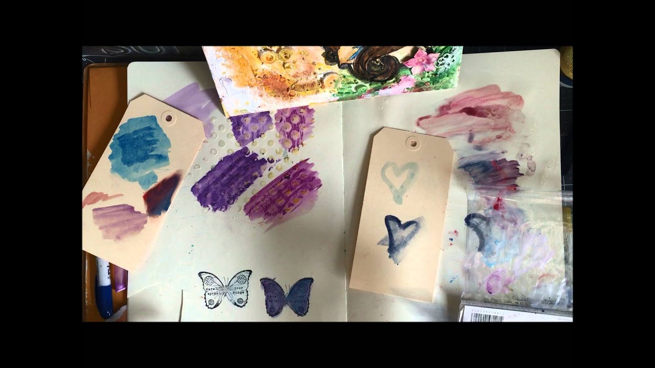 Distress Crayons and Gelatos YouTube