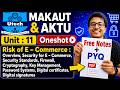 Unit 11 One-shot | Risk of E-Commerce | MAKAUT & AKTU | PYQ + Free Notes | SSL , TLS , Certificates