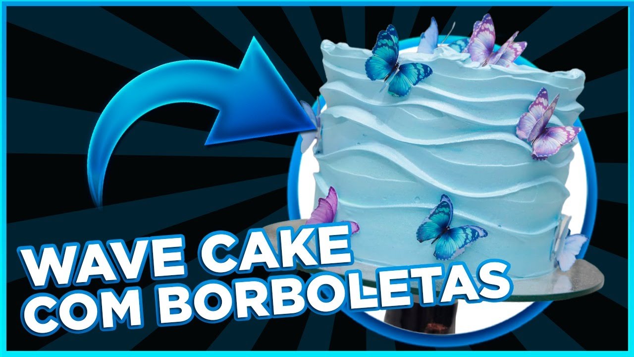 Bolo azul borboleta  Bolo, Bolo azul, Aniversario