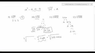 1.3.3 - Simplifying Cube Roots