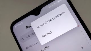 Redmi 9 prime import export contact | contact number import export kaise karen screenshot 4