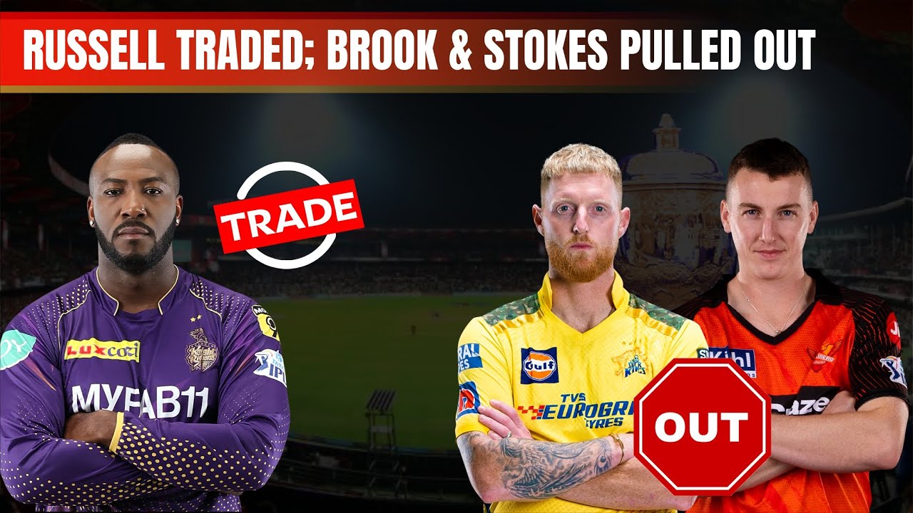 IPL Trade Updates of Andre Russell and Released Players List | IPL 2024 Auction