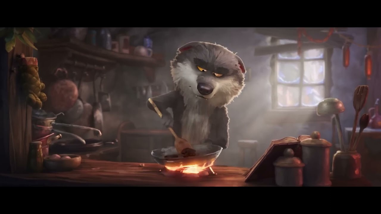 Le loup végétarien - Pub Conte de Noël Intermarché