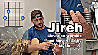 How to play Jireh Elevation Worship Maverick City Music Guitar Tutorial