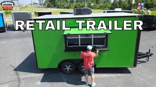 Is this 8.5x16TA Polycore Retail / Food Trailer Your Recipe for Success? Fully Loaded 8 5x16 Turnkey Food Trailer Ready To Make Money Now Renown Cargo Trailers
