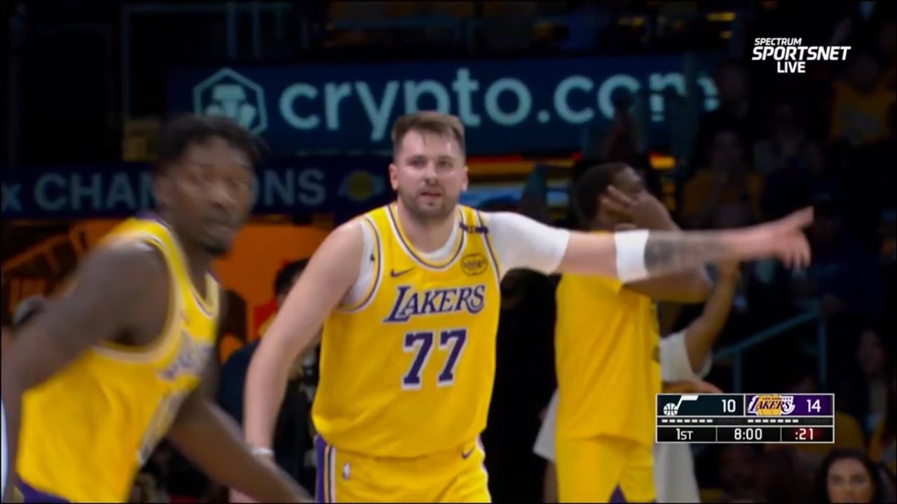 Luka Doncic shocks Lakers fans with crazy start and wild three pointer ...