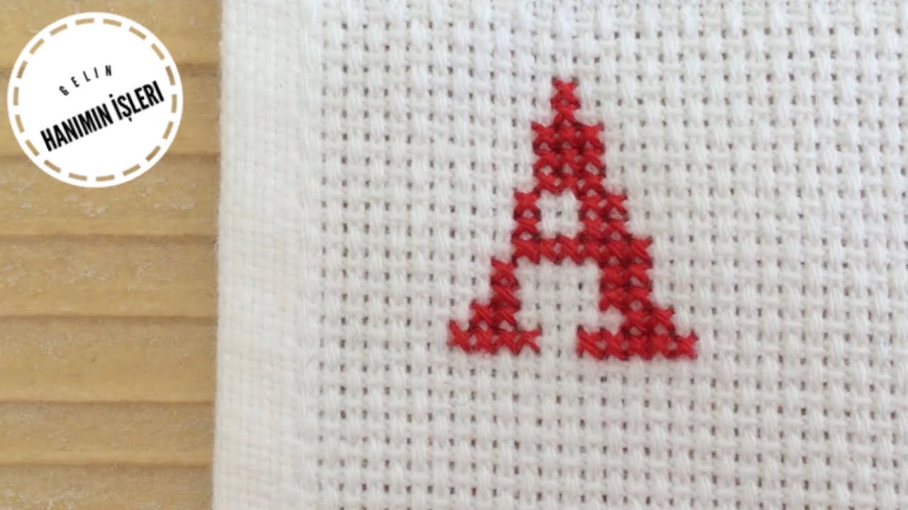 KANAVİCE HARF İŞLEME | ETAMİNDE BİRÇOK AMAÇLA KULLANABİLECEĞİBİZ ALFABE İŞLEME | #crossstitch